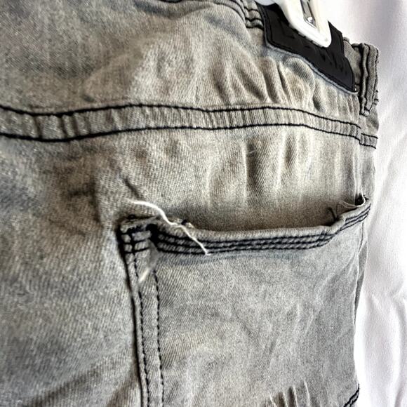 DISTRESSED MODERN CULTURE size 38x32 Men's Jeans Gray - Picture 14 of 15